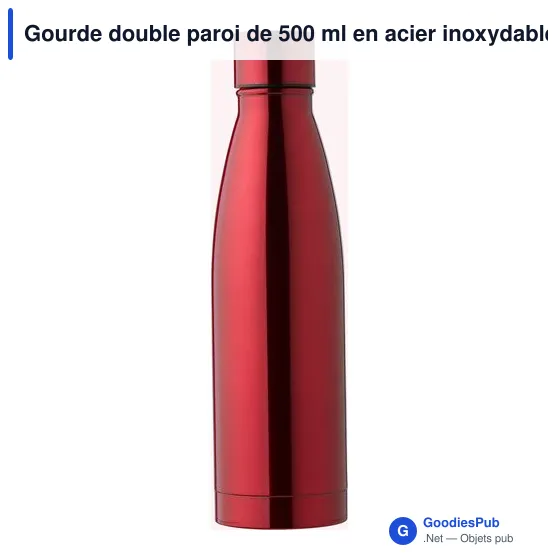 Gourde isotherme personnalisable 500 ml avec logo - Marcelino - Image 11