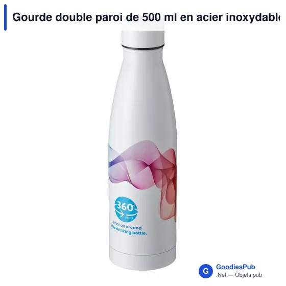 Gourde isotherme personnalisable 500 ml avec logo - Marcelino - Image 12