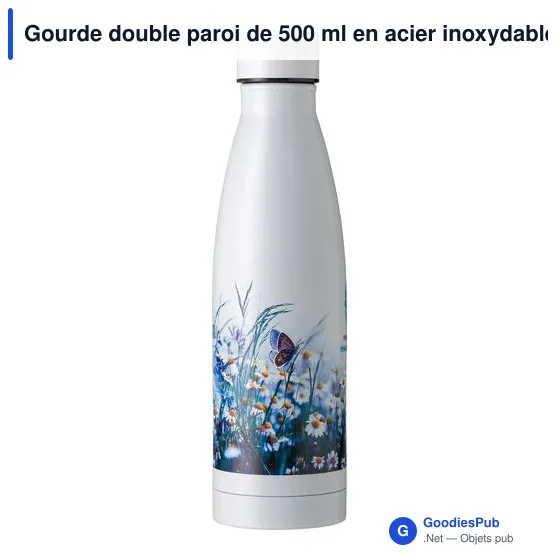 Gourde isotherme personnalisable 500 ml avec logo - Marcelino - Image 5