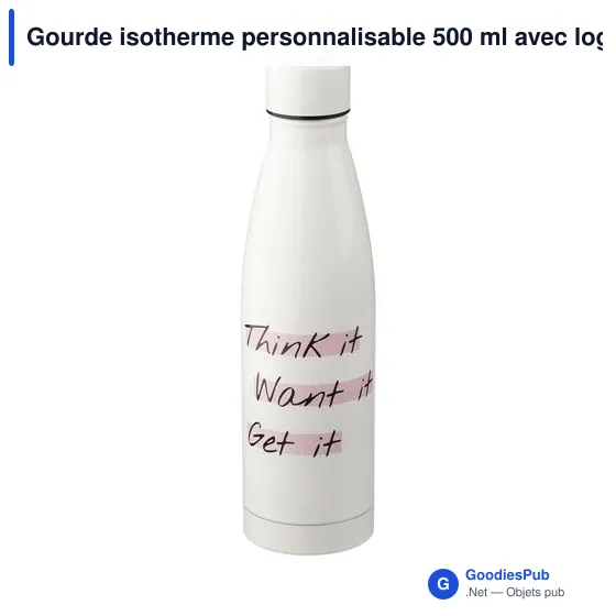 Gourde isotherme personnalisable 500 ml avec logo - Marcelino - Image 7
