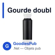 Gourde isotherme personnalisable 500 ml avec logo - Omari - Miniature 1