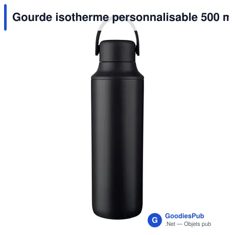 Gourde isotherme personnalisable 500 ml avec logo - Omari