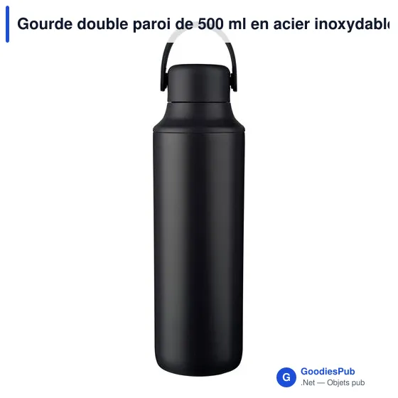 Gourde isotherme personnalisable 500 ml avec logo - Omari - Image 1