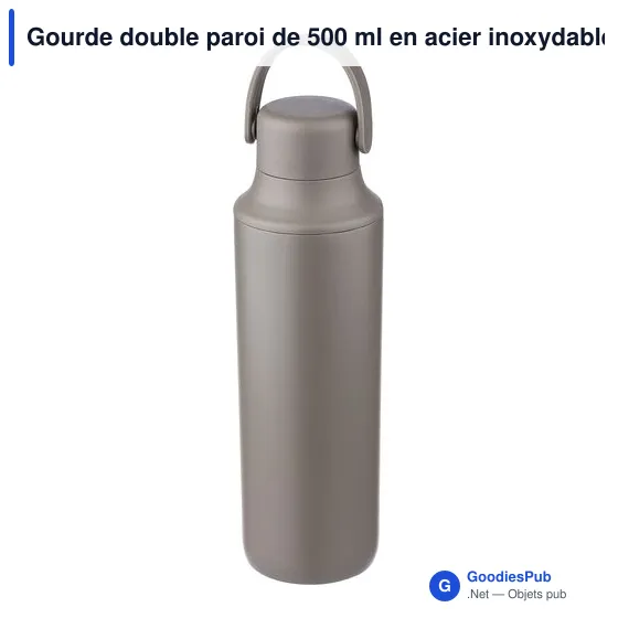 Gourde isotherme personnalisable 500 ml avec logo - Omari - Image 12