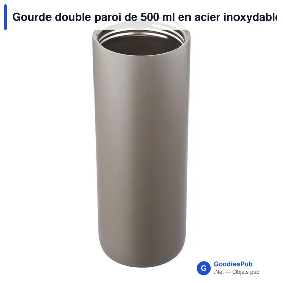 Gourde isotherme personnalisable 500 ml avec logo - Omari - Image 5