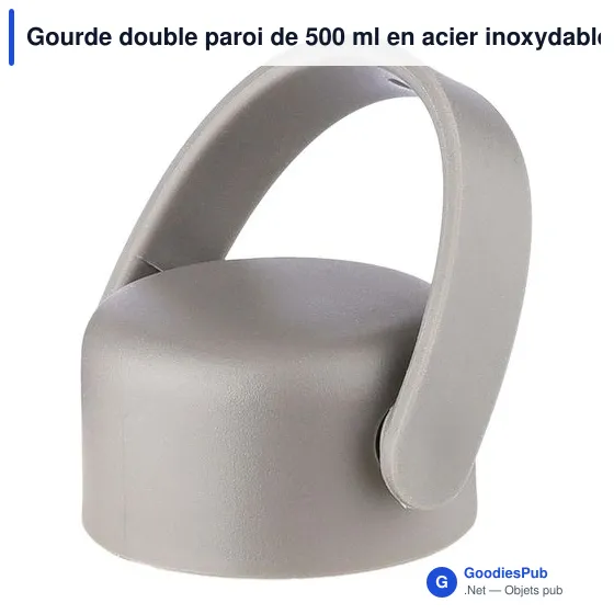 Gourde isotherme personnalisable 500 ml avec logo - Omari - Image 6