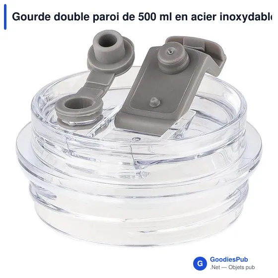 Gourde isotherme personnalisable 500 ml avec logo - Omari - Image 7