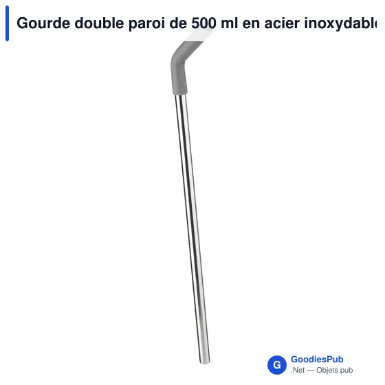 Gourde isotherme personnalisable 500 ml avec logo - Omari - Image 8