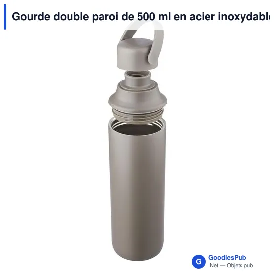 Gourde isotherme personnalisable 500 ml avec logo - Omari - Image 9