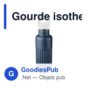 Gourde isotherme personnalisable 500 ml en acier inoxydable recyclé Lioravec logo - Miniature 2