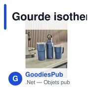 Gourde isotherme personnalisable 500 ml en acier inoxydable recyclé Lioravec logo - Miniature 12