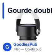 Gourde isotherme personnalisable 500 ml en acier inoxydable recyclé Lioravec logo - Miniature 5