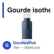Gourde isotherme personnalisable 500 ml en acier inoxydable recyclé Lioravec logo - Miniature 6