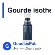 Gourde isotherme personnalisable 500 ml en acier inoxydable recyclé Lioravec logo - Miniature 7
