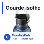 Gourde isotherme personnalisable 500 ml en acier inoxydable recyclé Lioravec logo - Miniature 9