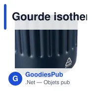 Gourde isotherme personnalisable 500 ml en acier inoxydable recyclé Lioravec logo - Miniature 10