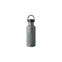 Variante gris - Gourde isotherme personnalisable 500 ml en acier inoxydable recyclé Lioravec logo