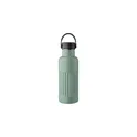 Variante vert - Gourde isotherme personnalisable 500 ml en acier inoxydable recyclé Lioravec logo
