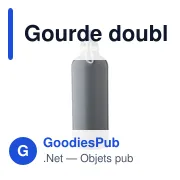 Gourde isotherme personnalisable en acier inoxydable recyclé - Lysandraavec logo - Miniature 4