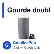 Gourde isotherme personnalisable en acier inoxydable recyclé - Lysandraavec logo - Miniature 5