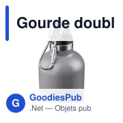 Gourde isotherme personnalisable en acier inoxydable recyclé - Lysandraavec logo - Miniature 6
