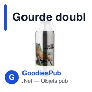 Gourde isotherme personnalisable en acier inoxydable recyclé - Lysandraavec logo - Miniature 8