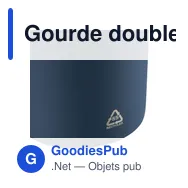 Gourde double paroi de 500 ml en acier inoxydable recyclé Sena - Miniature 9