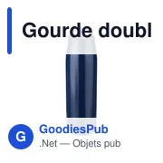 Gourde double paroi de 500 ml en acier inoxydable recyclé Solene - Miniature 6
