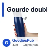 Gourde double paroi de 500 ml en acier inoxydable recyclé Solene - Miniature 8
