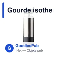 Gourde isotherme personnalisable 500 ml avec logo - Zev - Miniature 1