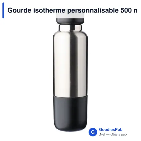 Gourde isotherme personnalisable 500 ml avec logo - Zev