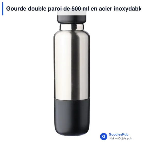 Gourde isotherme personnalisable 500 ml avec logo - Zev - Image 1