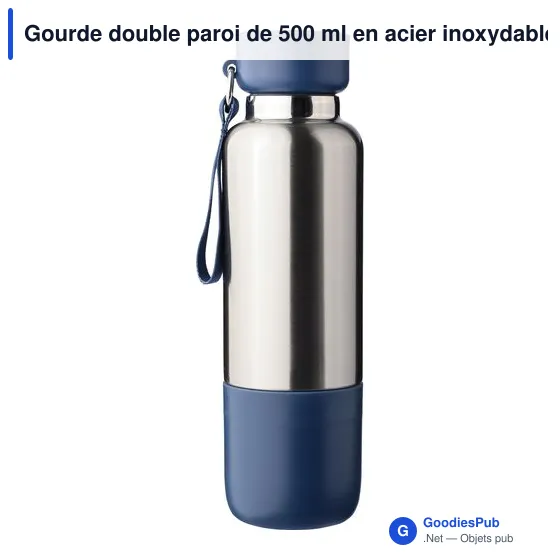 Gourde isotherme personnalisable 500 ml avec logo - Zev - Image 11