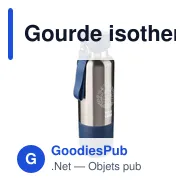 Gourde isotherme personnalisable 500 ml avec logo - Zev - Miniature 3