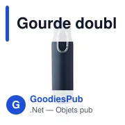 Gourde double paroi de 600 ml en acier inoxydable recyclé Cassian - Miniature 4