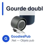 Gourde double paroi de 600 ml en acier inoxydable recyclé Cassian - Miniature 8