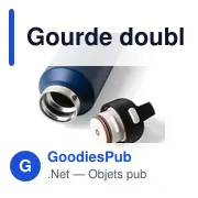Gourde double paroi de 600 ml en acier inoxydable recyclé Mace - Miniature 12