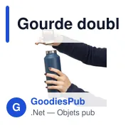 Gourde double paroi de 600 ml en acier inoxydable recyclé Mace - Miniature 15