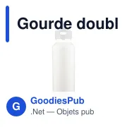 Gourde double paroi de 600 ml en acier inoxydable recyclé Mace - Miniature 16