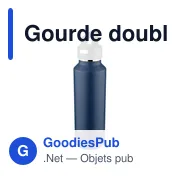 Gourde double paroi de 600 ml en acier inoxydable recyclé Mace - Miniature 17