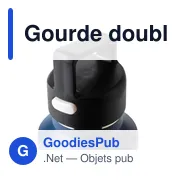 Gourde double paroi de 600 ml en acier inoxydable recyclé Mace - Miniature 26