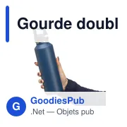 Gourde double paroi de 600 ml en acier inoxydable recyclé Mace - Miniature 29
