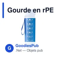 Gourde en rPET touché gomme de 1 000 ml Brinley - Miniature 11