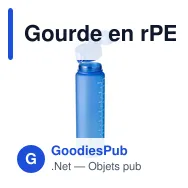 Gourde en rPET touché gomme de 1 000 ml Brinley - Miniature 5