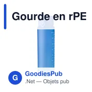 Gourde en rPET touché gomme de 1 000 ml Brinley - Miniature 6
