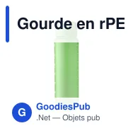 Gourde en rPET touché gomme de 1 000 ml Brinley - Miniature 8