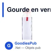 Gourde en verre personnalisable de 500 ml avec logo - Anouk - Miniature 11