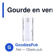 Gourde en verre personnalisable de 500 ml avec logo - Anouk - Miniature 6