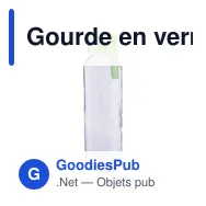 Gourde en verre personnalisable de 500 ml avec logo - Anouk - Miniature 7
