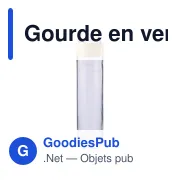 Gourde en verre personnalisable 500 ml avec logo - Clarence - Miniature 3